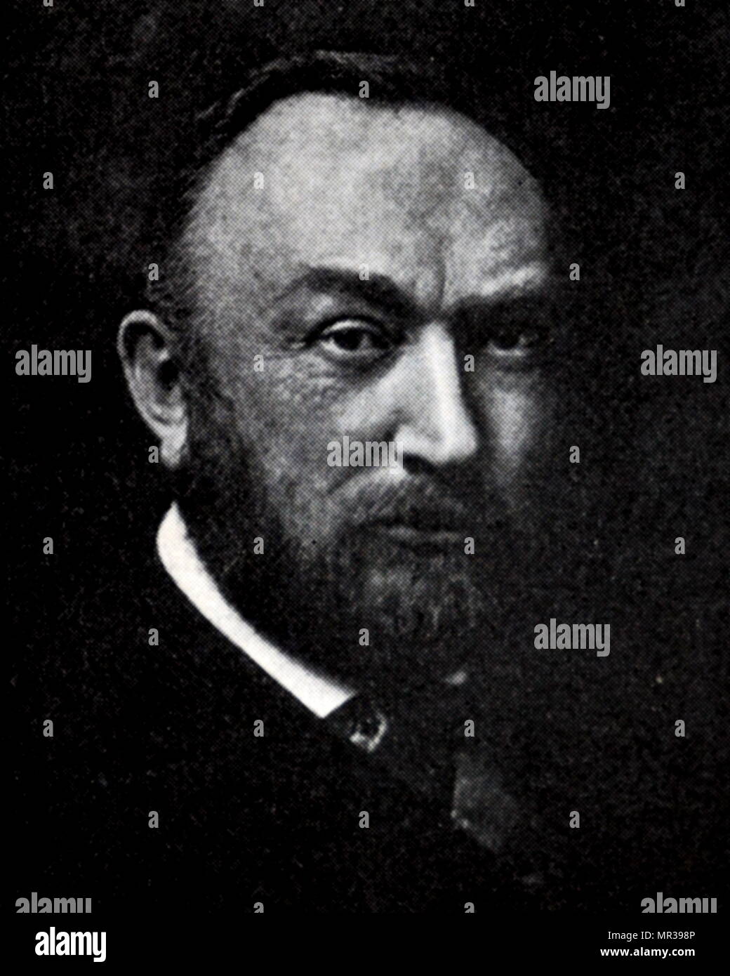 Photographic portrait of Edward Charles Pickering (1846-1919) an American astronomer and physicist. Dated 20th century Stock Photo