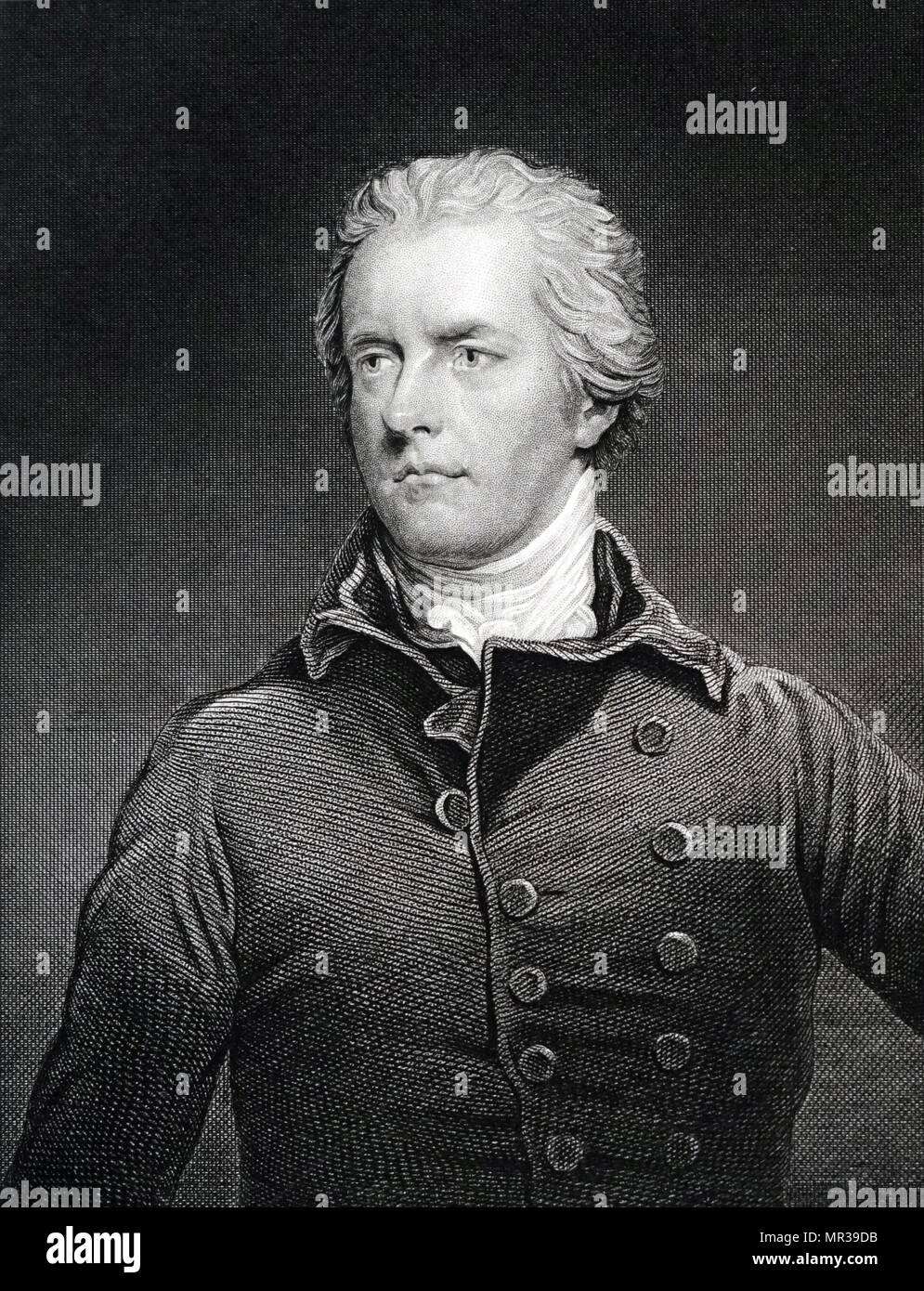 Portrait of William Pitt the Younger (1759-1806) a prominent British ...