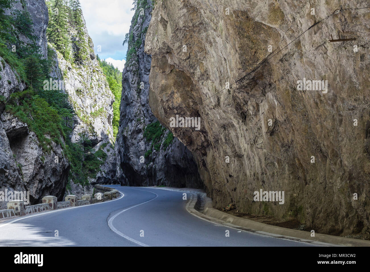 Road In Mountains Bicaz Canyon Is One Of The Most Spectacular Roads In Romania Carpathian Mountains Cheile Bicazului Romania Stock Photo Alamy