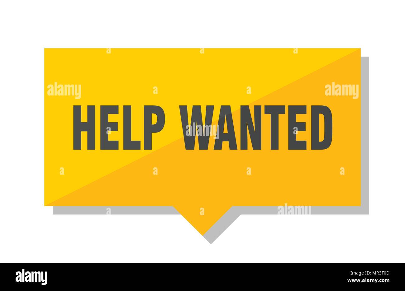 help wanted yellow square price tag Stock Vector Image & Art - Alamy