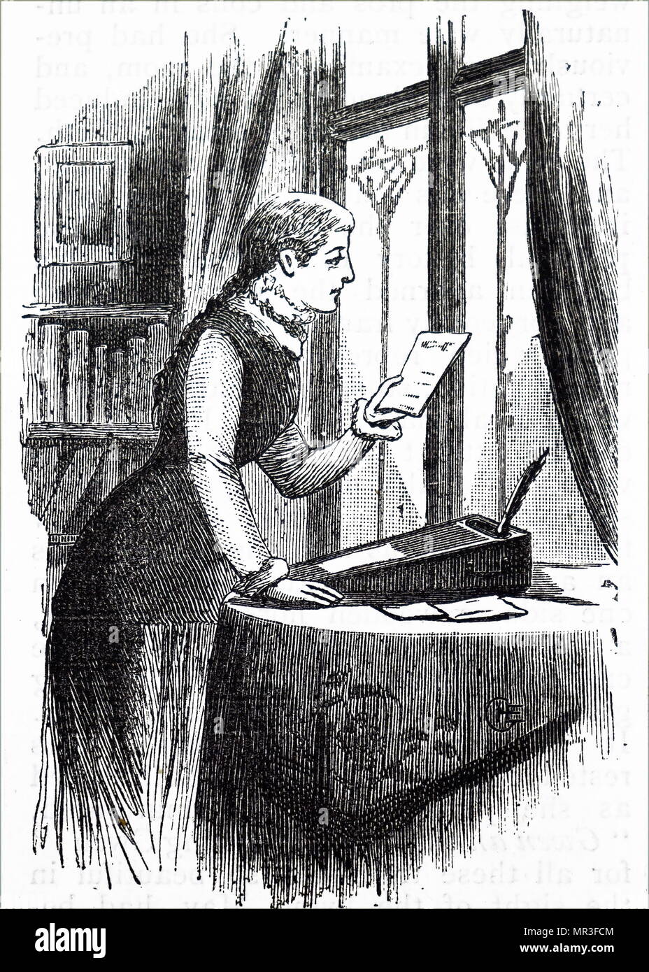 Writing letter 19th century hi-res stock photography and images - Alamy