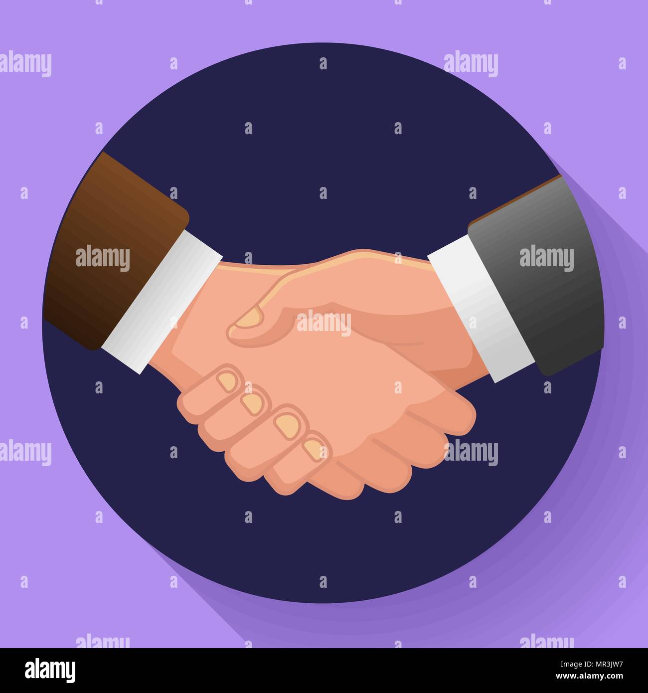 handshake icon, contract icon agreement icon for app or website Stock Vector