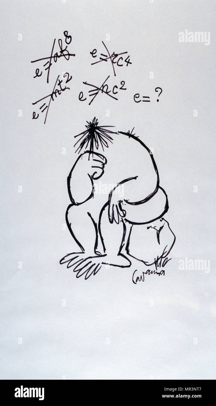 cartoon depicting algebra and calculus (drawn in China), by François Cavanna (1923 –2014). Cavanna was a French author and satirical newspaper editor. He contributed to the creation and success of Hara-Kiri and Charlie Hebdo. Stock Photo