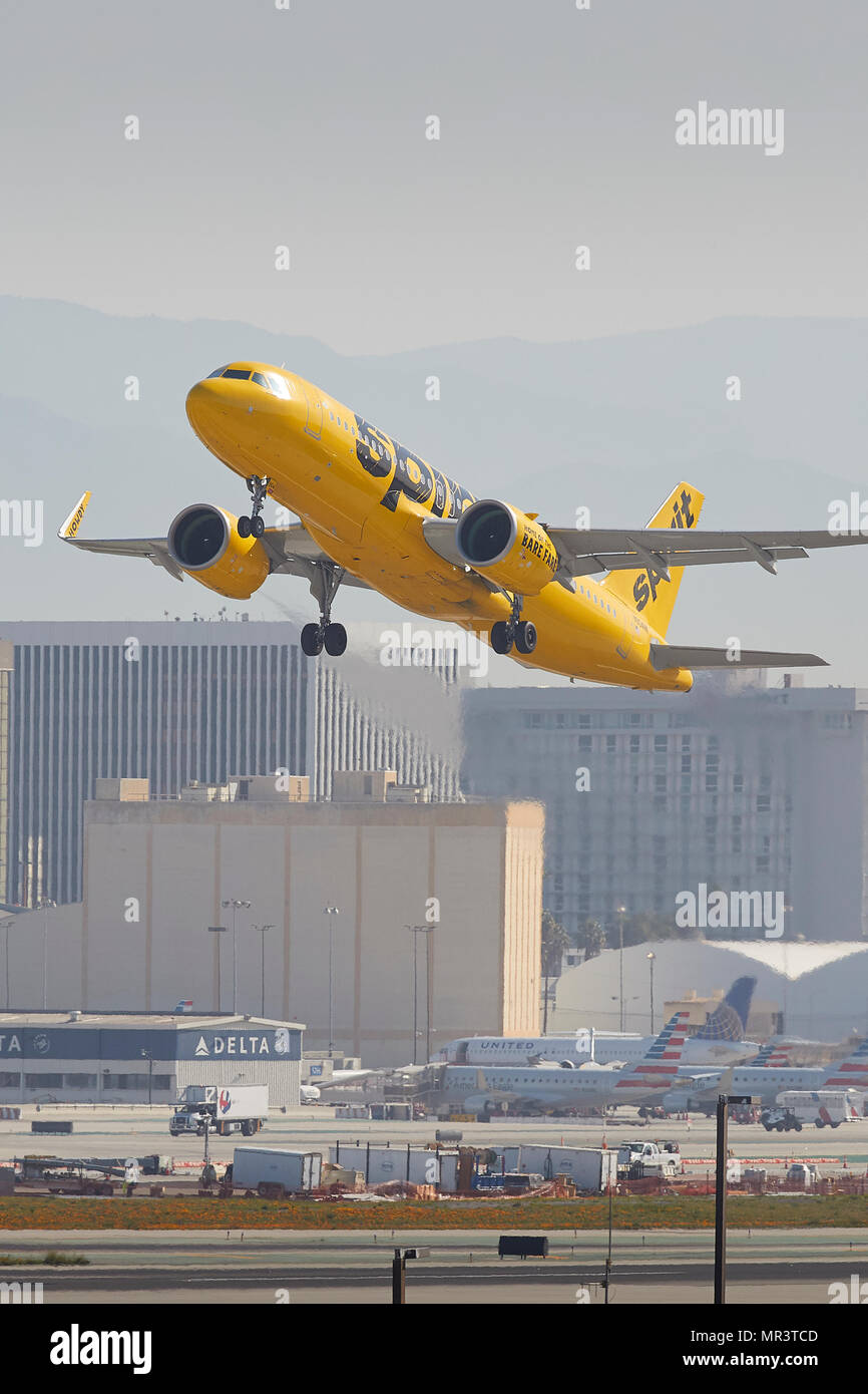 New Generation Spirit Airlines Airbus A320neo Passenger Plane Taking