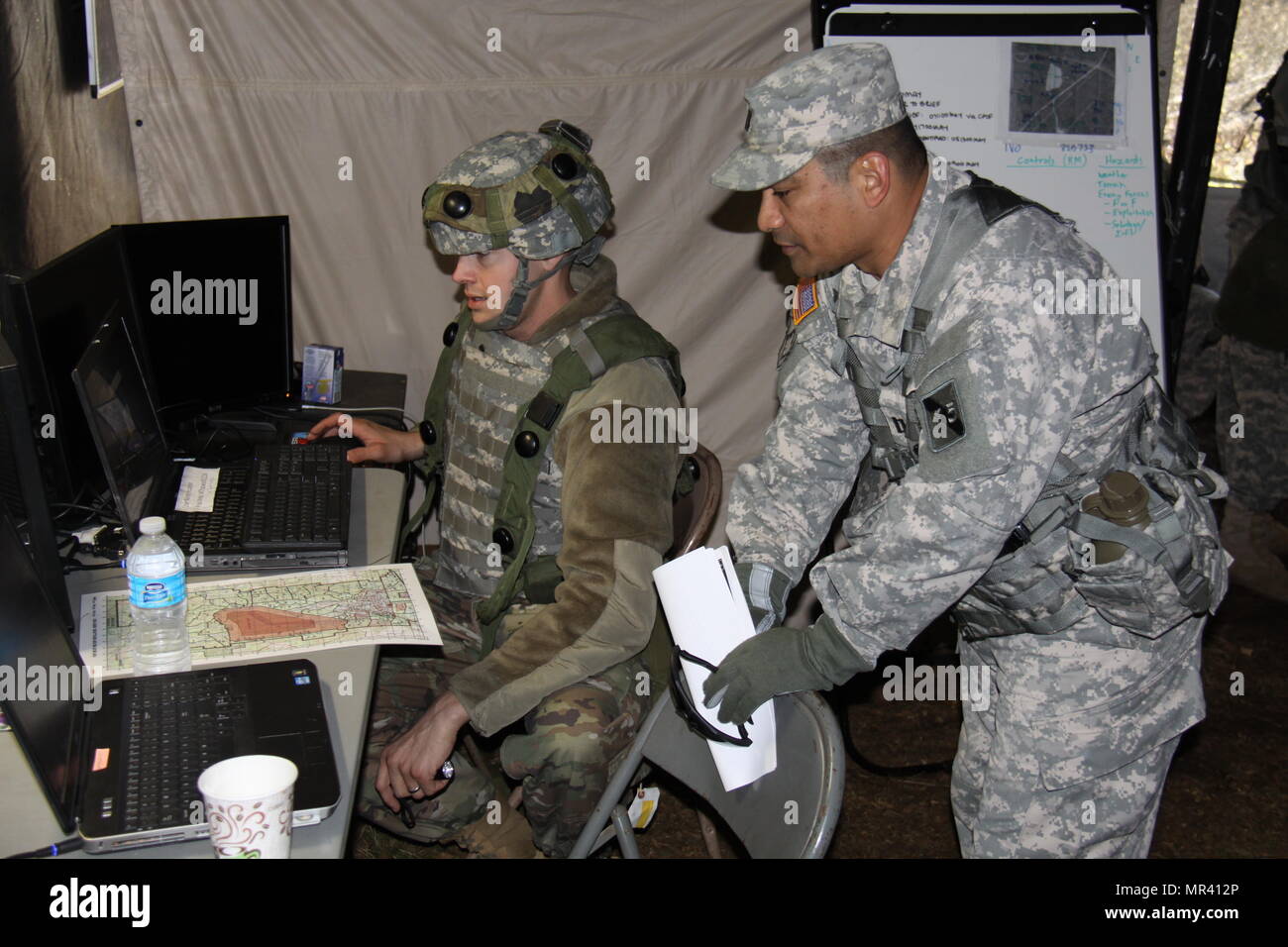 Capt. Anselmo Lizama, a digital master gunner for 1st Brigade, Great