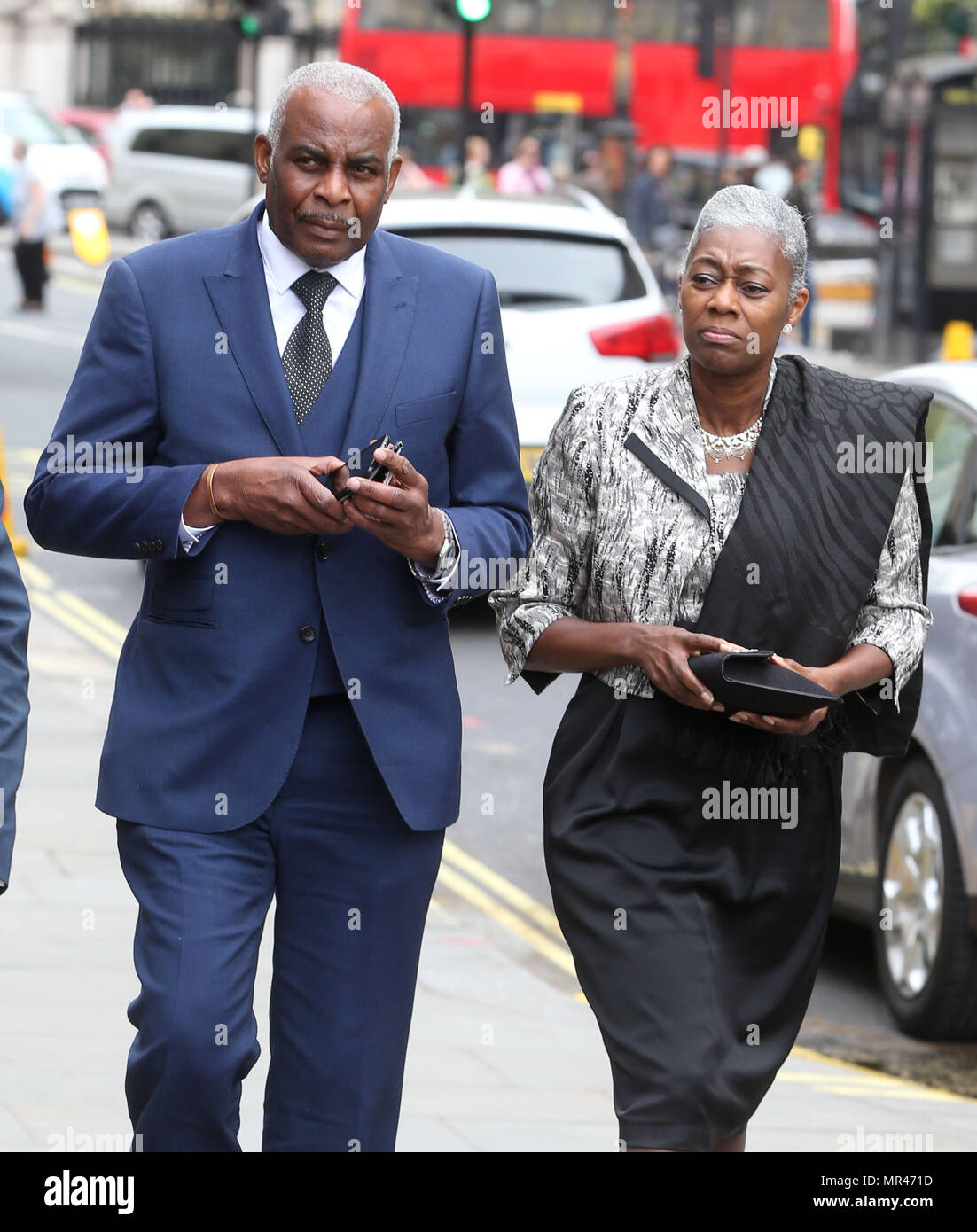 Stephen Lawrence memorial service St Martin-in-the-Fields Church, Trafalgar Square, London.  Featuring: Neville Lawrence and his family Where: London, United Kingdom When: 23 Apr 2018 Credit: Danny Martindale/WENN Stock Photo