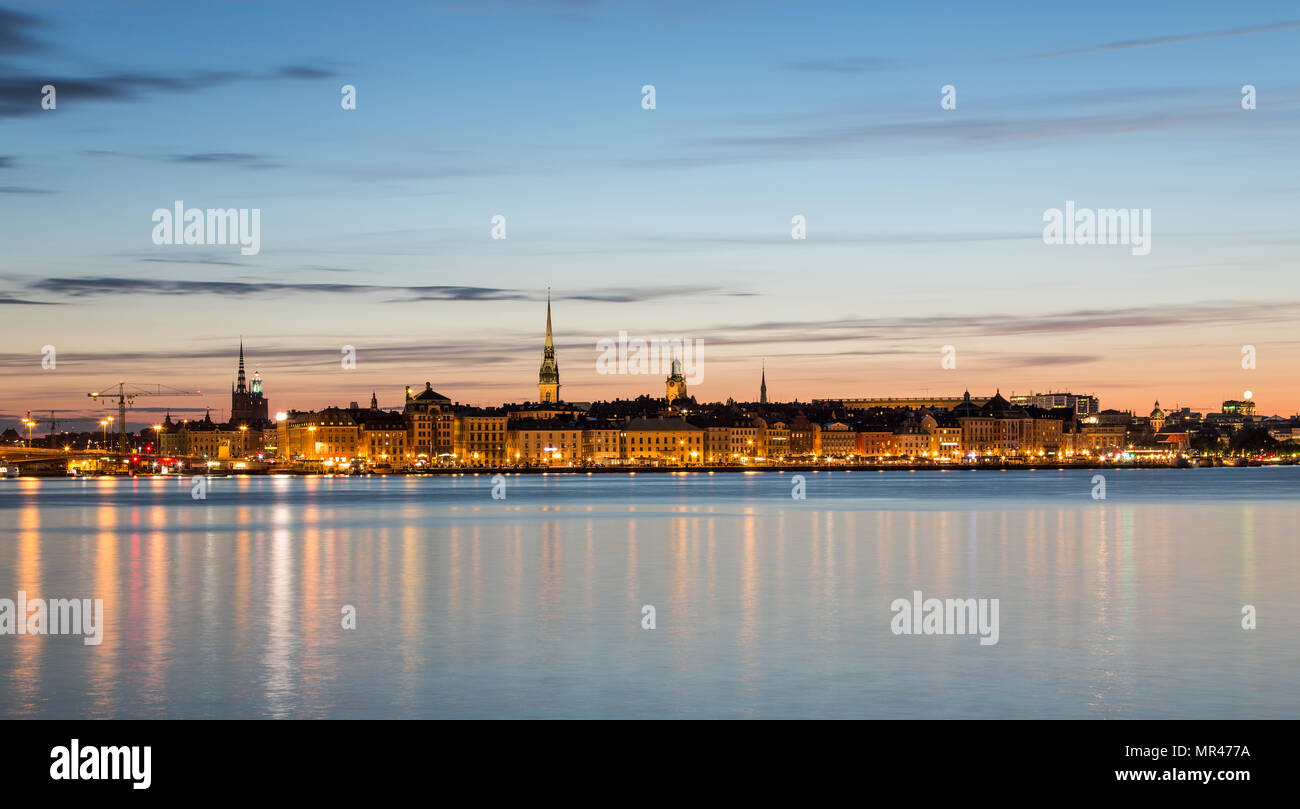 The Swedish capital Stockholm. Die schwedische Hauptstadt Stockholm ...