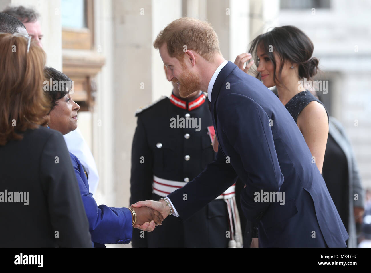 Memorial service to celebrate the life and legacy of Stephen Lawrence, at St Martin-in-the-Fields, Trafalgar Square, London.  Featuring: Prince Harry, Meghan Markle, Doreen Lawrence, Baroness Lawrence of Clarendon Where: London, United Kingdom When: 23 Apr 2018 Credit: WENN.com Stock Photo
