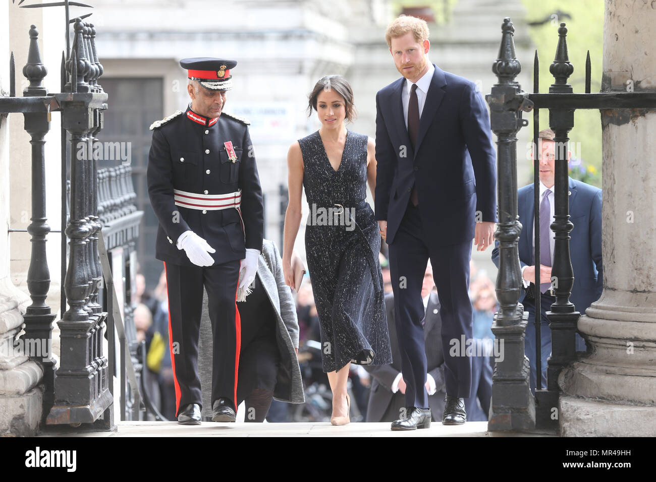Memorial service to celebrate the life and legacy of Stephen Lawrence, at St Martin-in-the-Fields, Trafalgar Square, London.  Featuring: Prince Harry, Meghan Markle, Kenneth Olisa Where: London, United Kingdom When: 23 Apr 2018 Credit: WENN.com Stock Photo