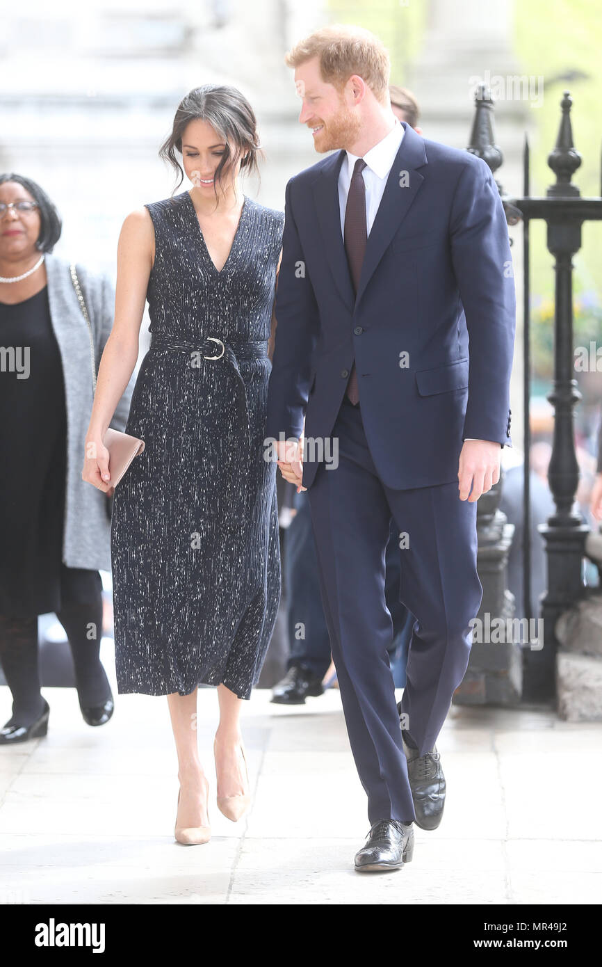 Memorial service to celebrate the life and legacy of Stephen Lawrence, at St Martin-in-the-Fields, Trafalgar Square, London.  Featuring: Prince Harry, Meghan Markle Where: London, United Kingdom When: 23 Apr 2018 Credit: WENN.com Stock Photo