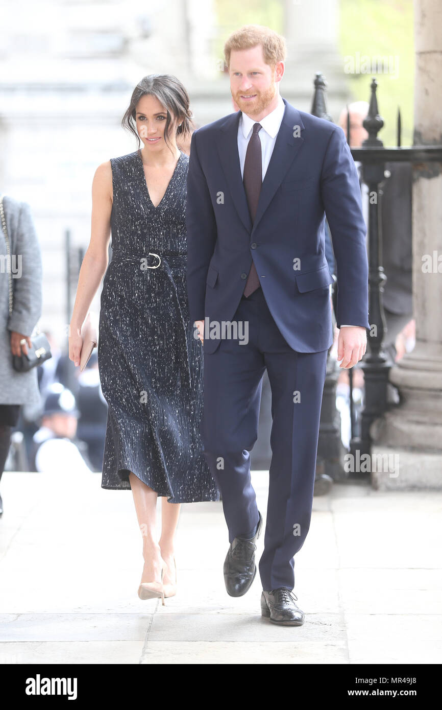 Memorial service to celebrate the life and legacy of Stephen Lawrence, at St Martin-in-the-Fields, Trafalgar Square, London.  Featuring: Prince Harry, Meghan Markle Where: London, United Kingdom When: 23 Apr 2018 Credit: WENN.com Stock Photo