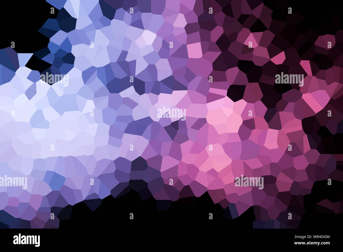 Abstract modern background with  geometric pattern from various  pink and blue polygons and triangles Stock Photo