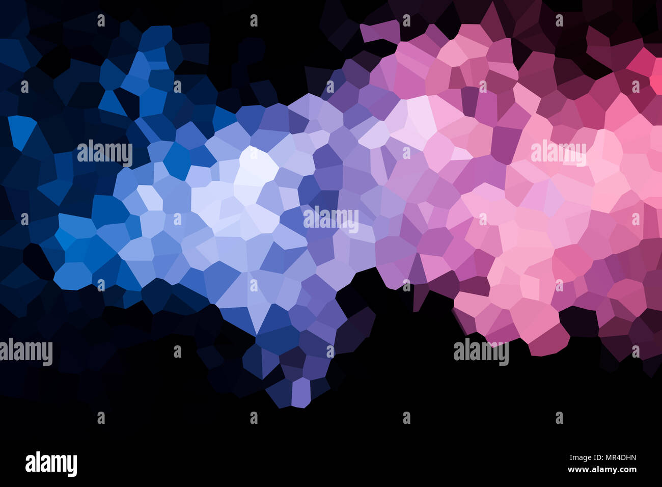 Abstract modern background with  geometric pattern from various  pink and blue polygons and triangles Stock Photo