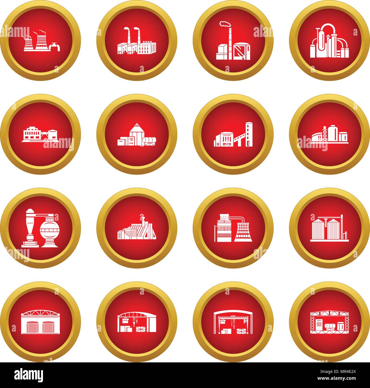 Factory and production buildings Stock Vector Image & Art - Alamy