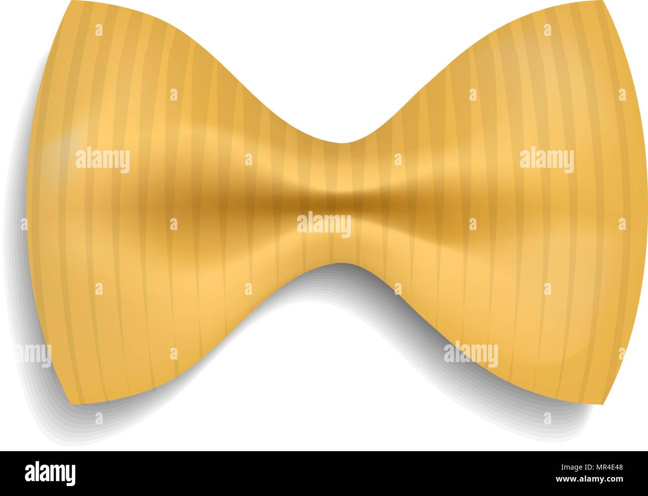 Fiocchi rigate mockup, realistic style Stock Vector