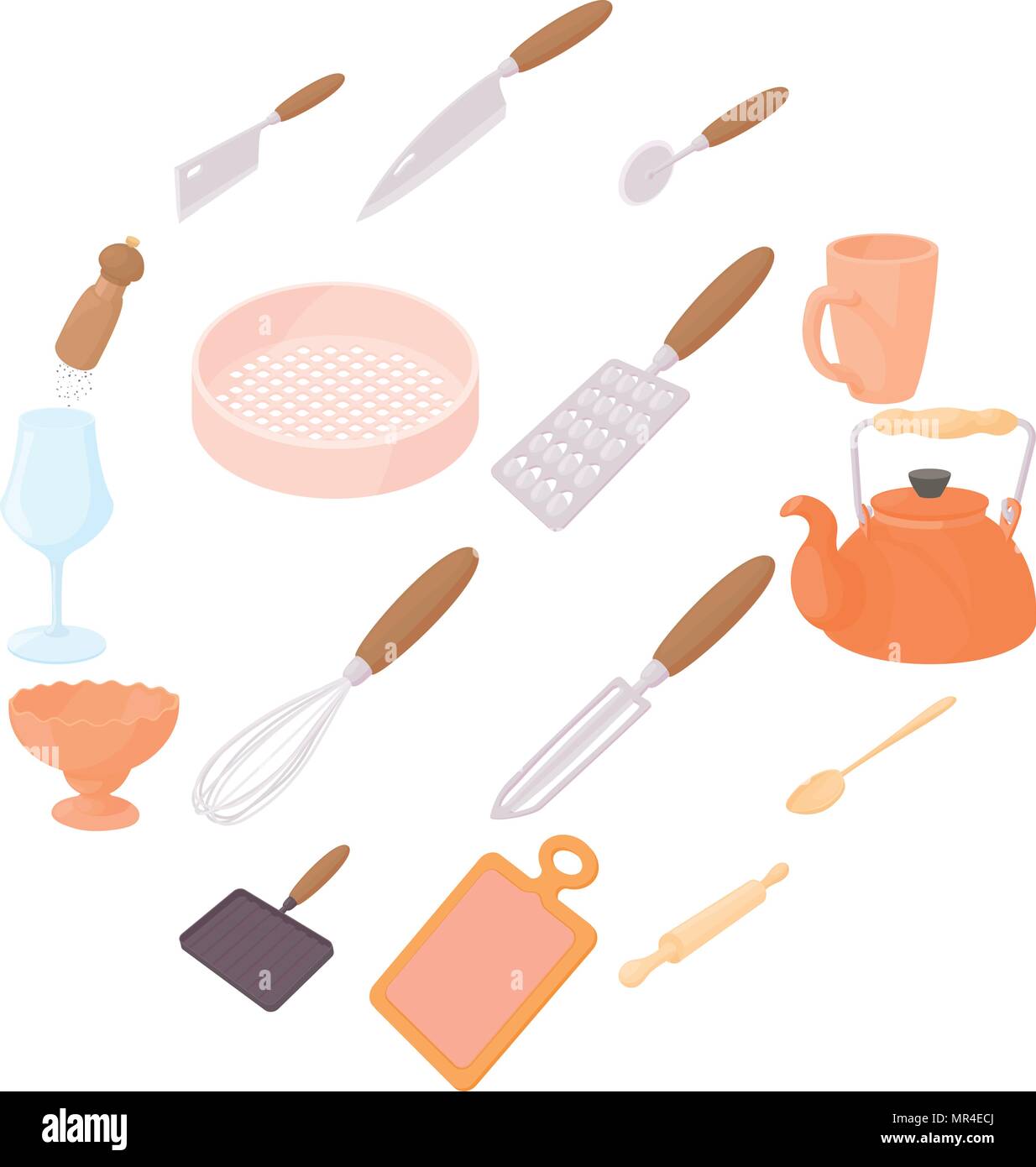 Cookware icons set Stock Vector Image & Art Alamy