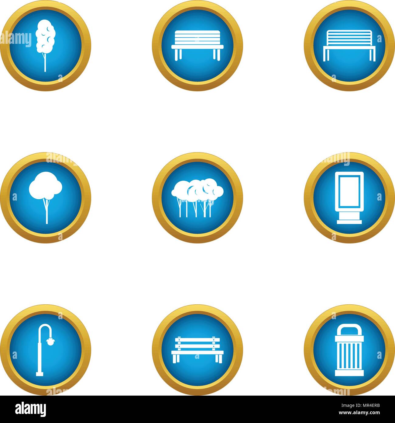 City infrastructure icons set, flat style Stock Vector Image & Art - Alamy