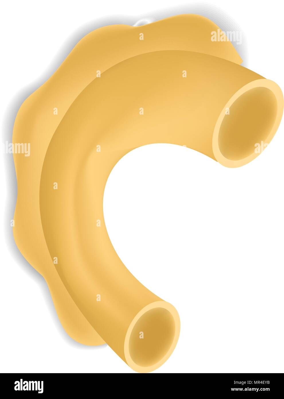Creste pasta mockup, realistic style Stock Vector
