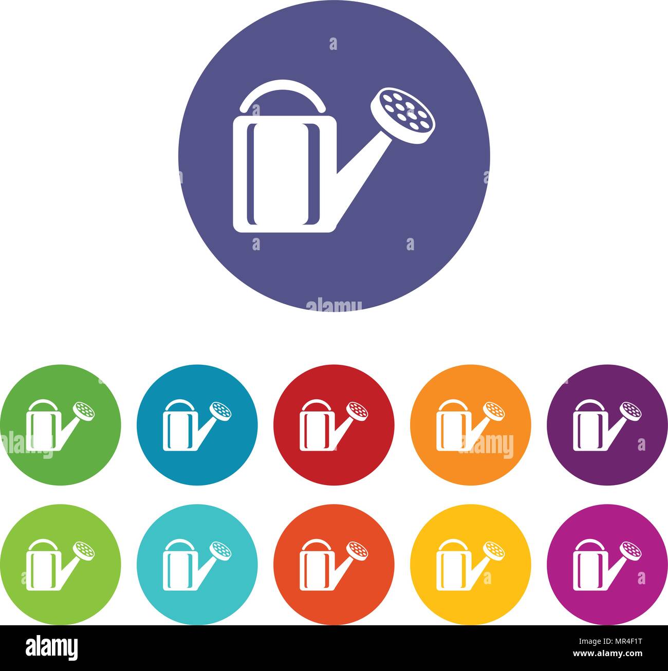 Watering plant icons set vector color Stock Vector Image & Art - Alamy
