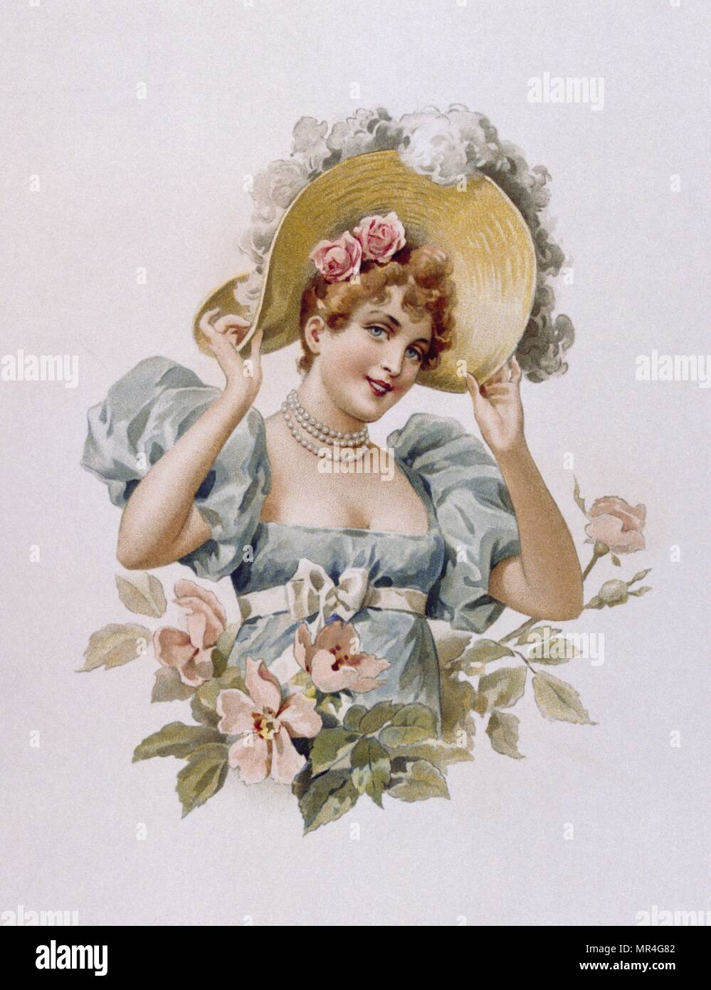 1900 woman blond hi-res stock photography and images - Alamy