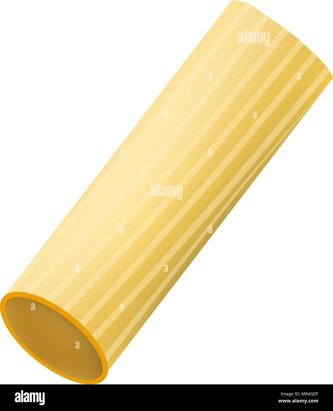 Rigatoni mockup, realistic style Stock Vector