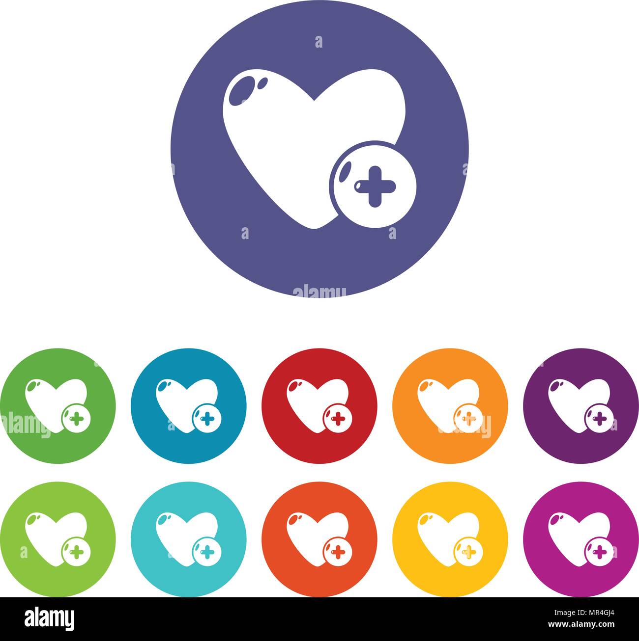 Like icons set vector color Stock Vector Image & Art - Alamy