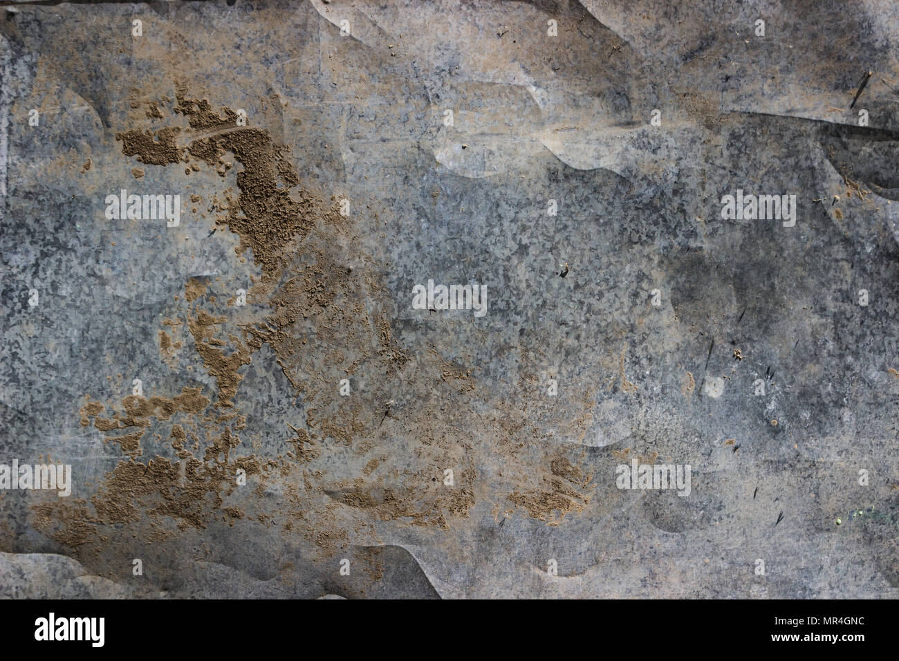 twisted sheet of old metal texture weathered steel plate background