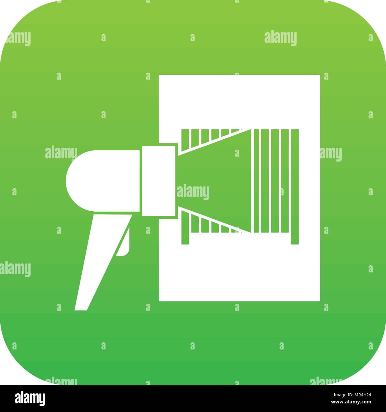 Digital interface green code data Stock Vector Images - Alamy