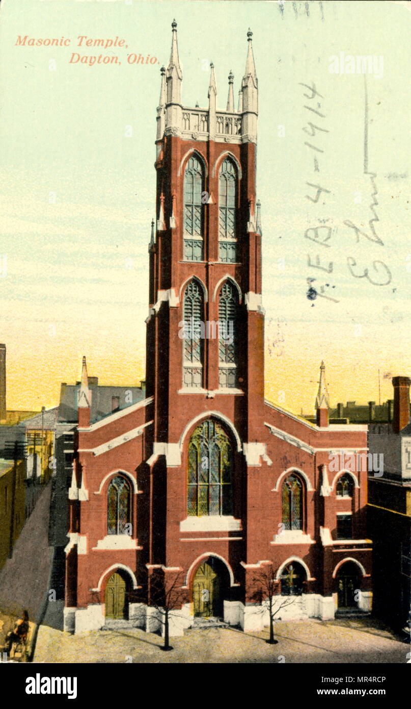 Masonic Temple, Dayton Ohio, USA 1920 Stock Photo Alamy