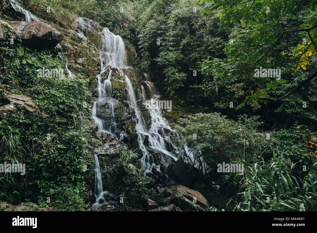 beautiful waterfall in Phong Nha Ke Bang National Park, Vietnam Stock Photo