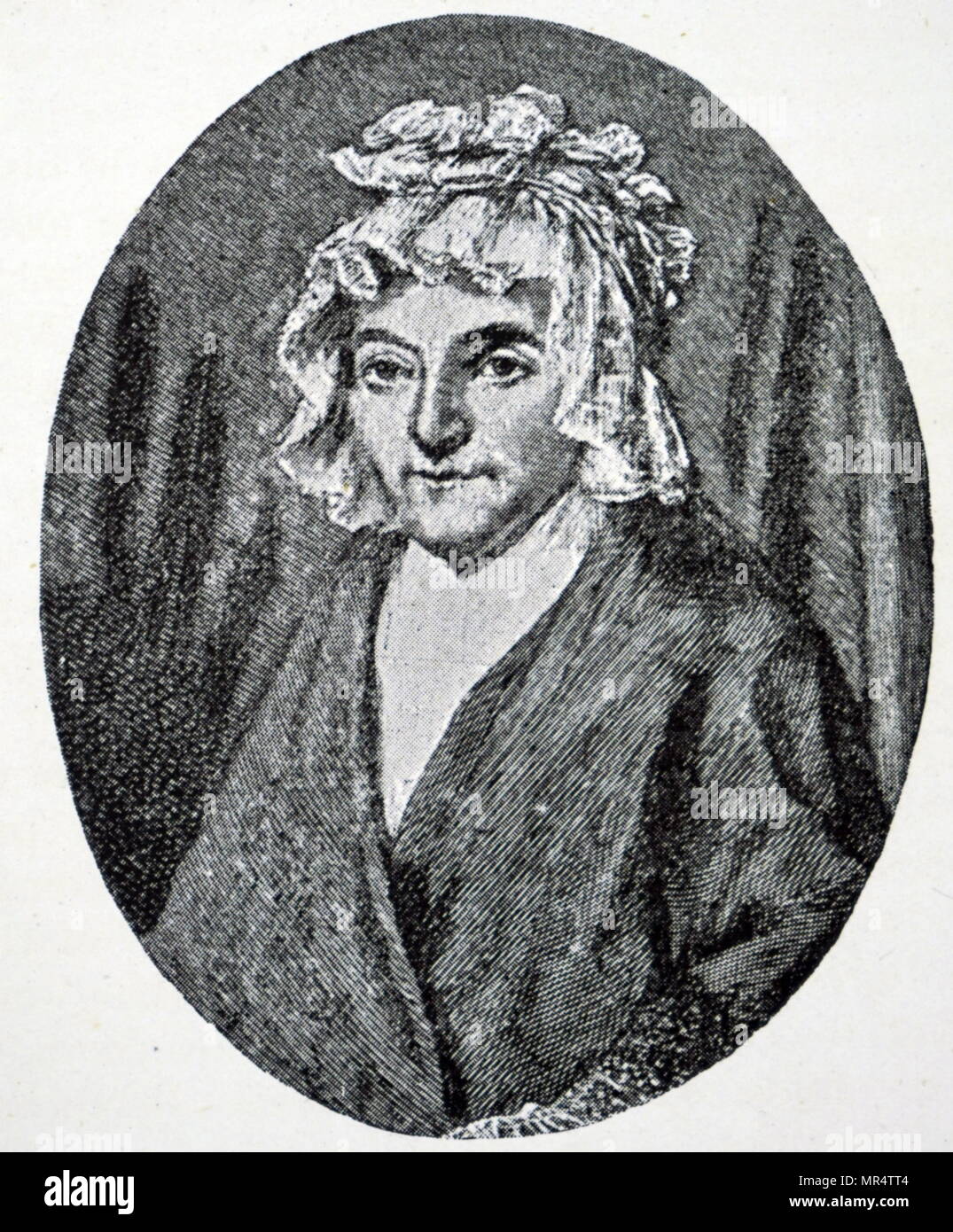Portrait of Maria Magdalena Keverich (1746-1787) mother of the composer Ludwig van Beethoven. Dated 18th century Stock Photo