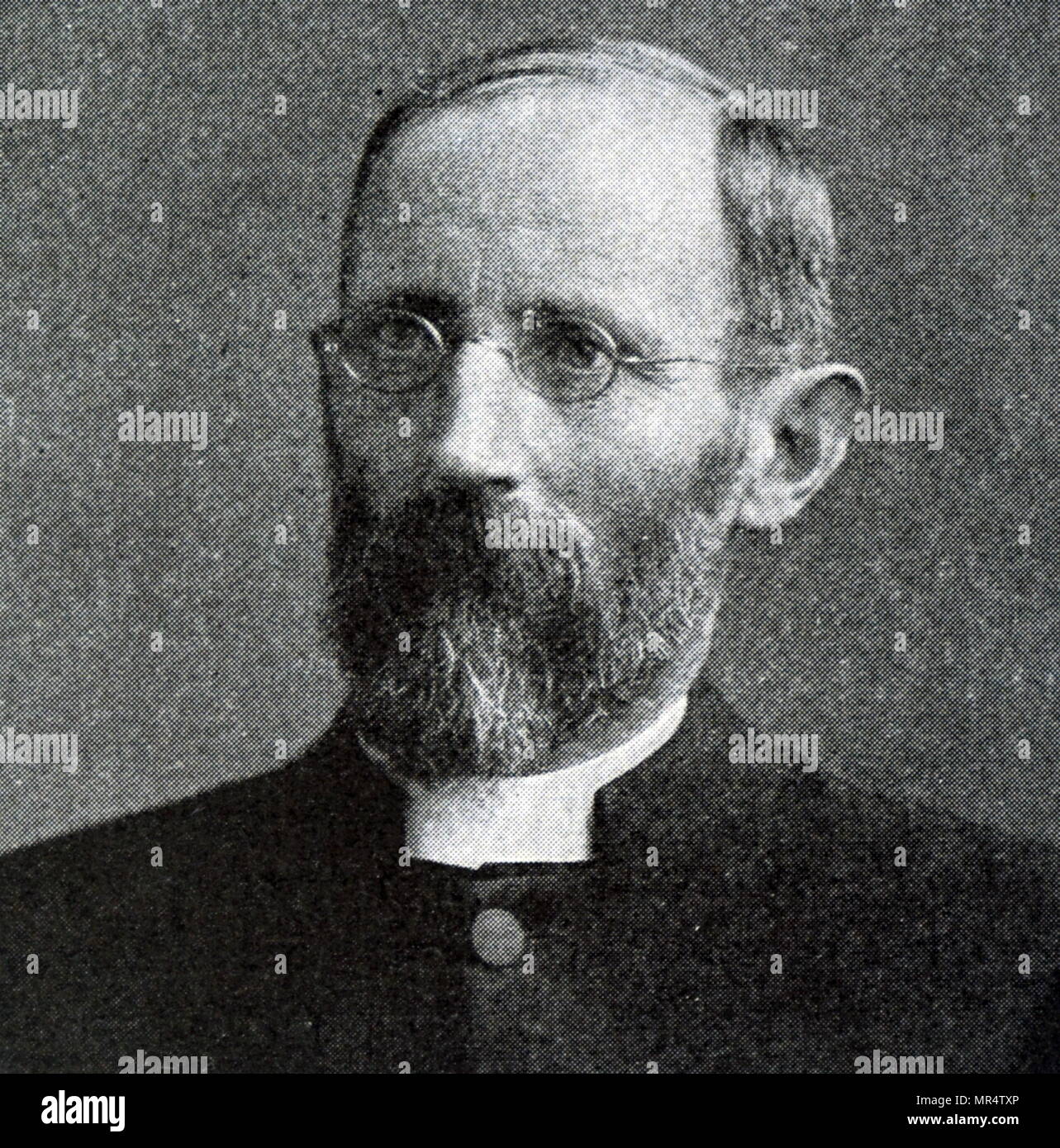 Photographic portrait of Robert Henry Charles (1855-1931)  was Canon of Westminster from 1913 and Archdeacon from 1919 until his death in 1931. Dated 20th century Stock Photo