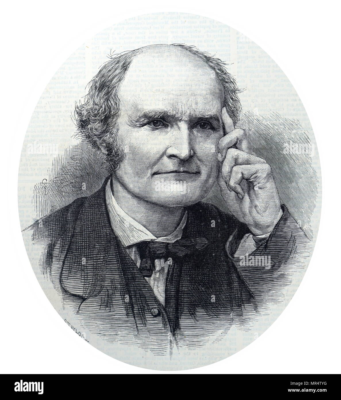 Portrait of Arthur Cayley (18211895) a British mathematician. Dated