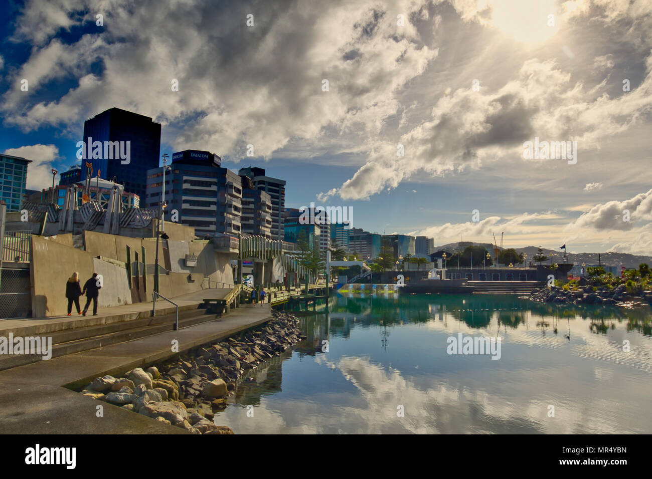 The waterfront development at Wellington Stock Photo Alamy