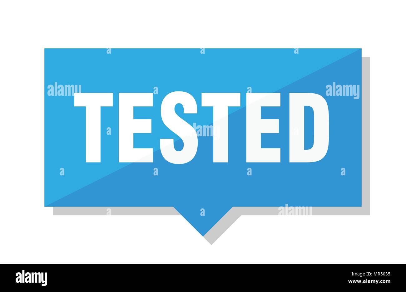 tested blue square price tag Stock Vector Image & Art - Alamy
