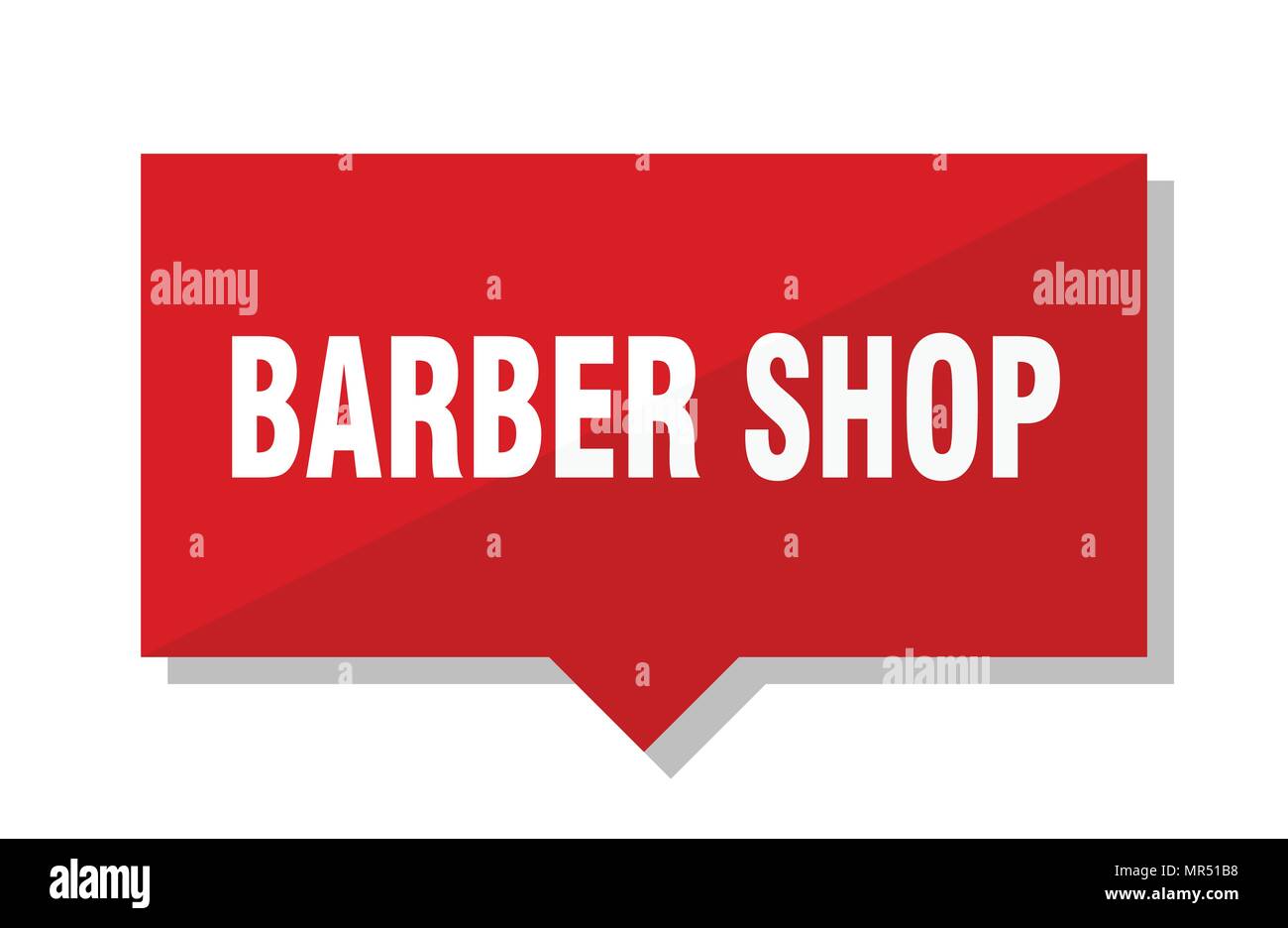 barber shop red square price tag Stock Vector Image & Art Alamy