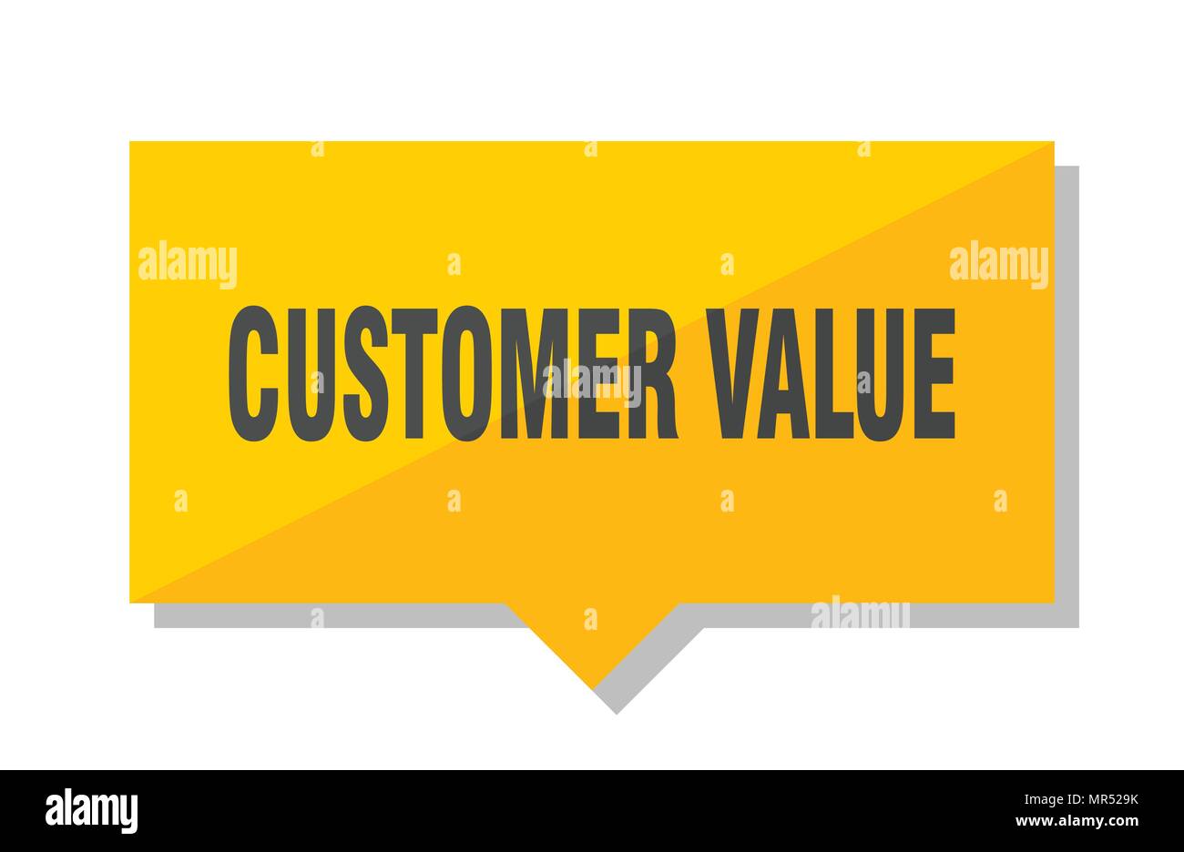 customer value yellow square price tag Stock Vector Image & Art - Alamy