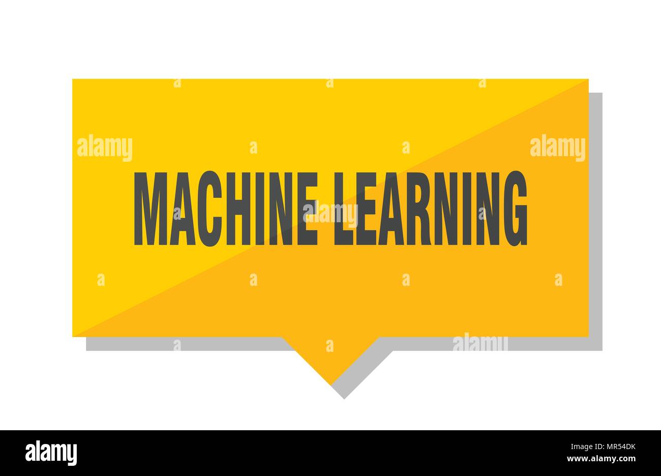 machine learning yellow square price tag Stock Vector Image & Art - Alamy