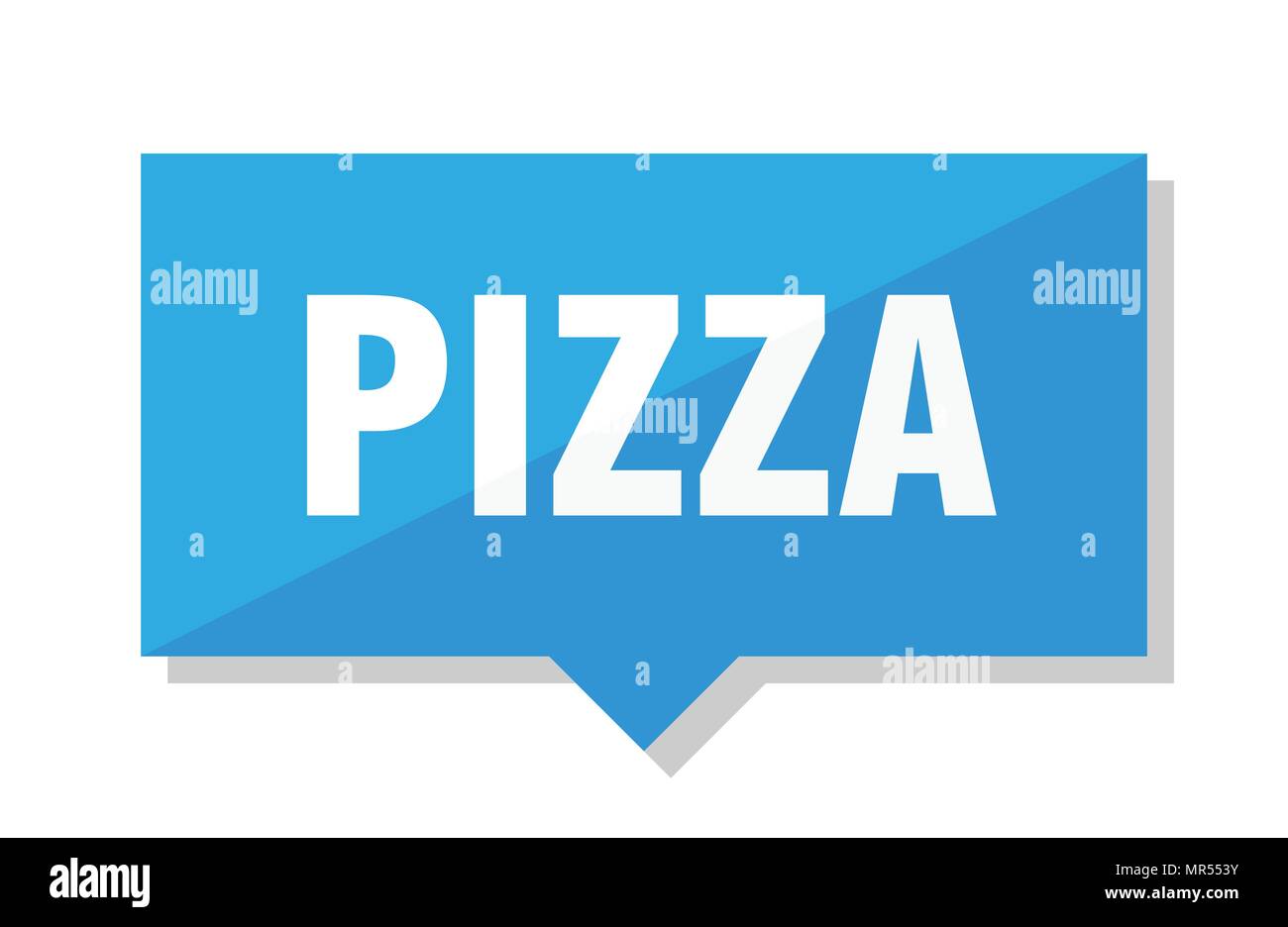 Pizza Blue Square Price Stock Vector Image Art Alamy
