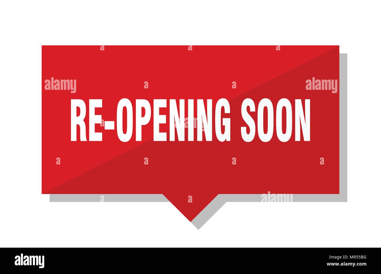 Open Price Button re-opening soon red square price tag Stock Vector Image & Art - Alamy