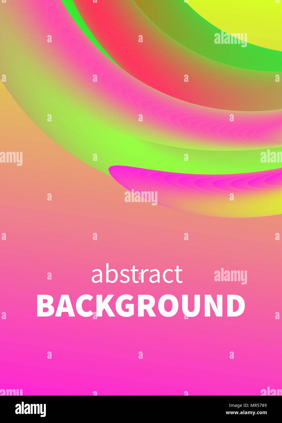 3d Shape Fluid Design Electronic Music Poster Abstract Flyer