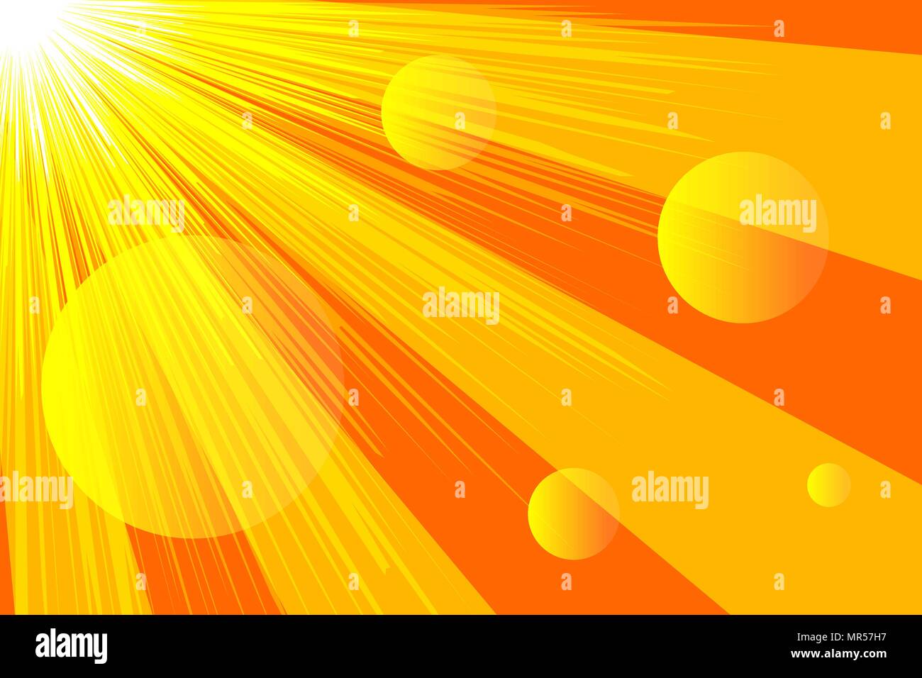  Banner  sunlight rays abstract yellow and orange  summer 