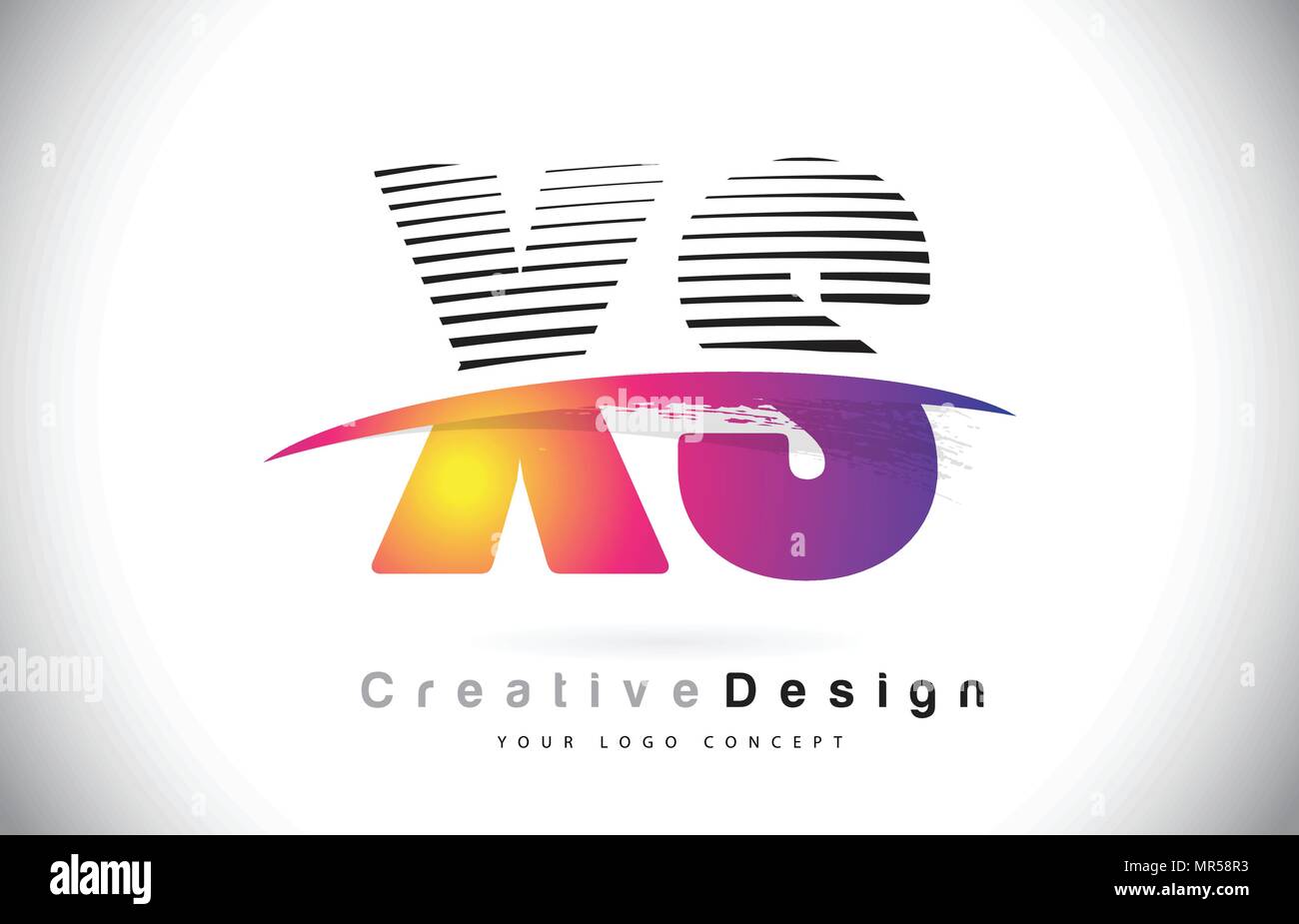 XS X S Letter Logo Design With Creative Lines and Swosh in Purple Brush ...