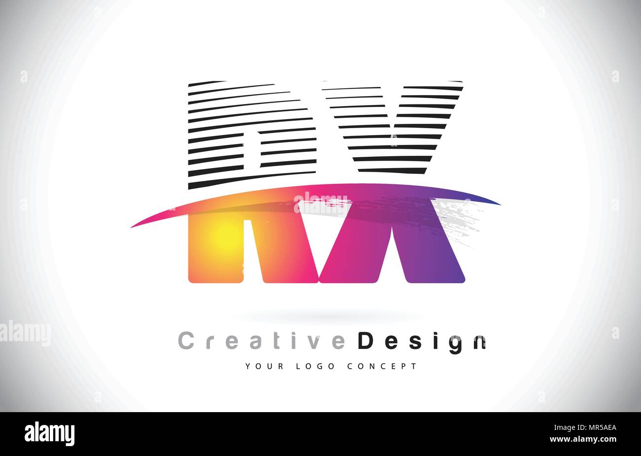 RX R X Letter Logo Design With Creative Lines and Swosh in Purple Brush ...
