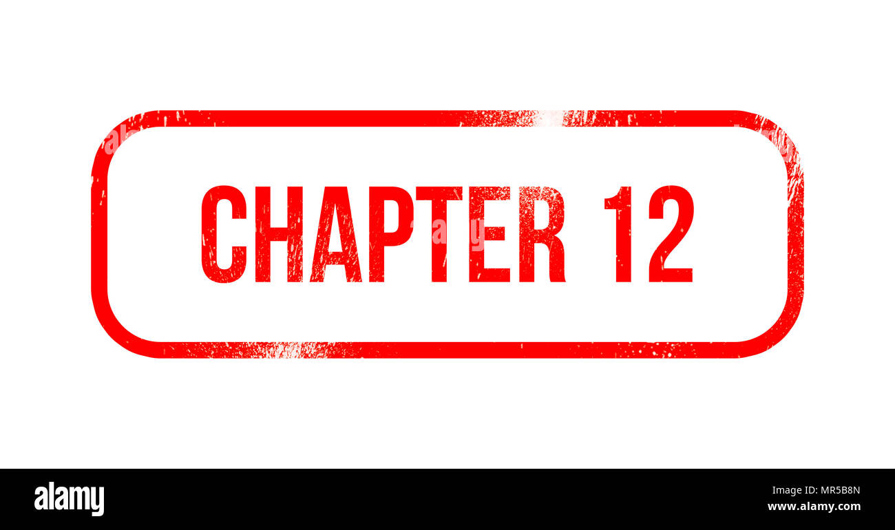 chapter 12 - red grunge rubber, stamp Stock Photo - Alamy