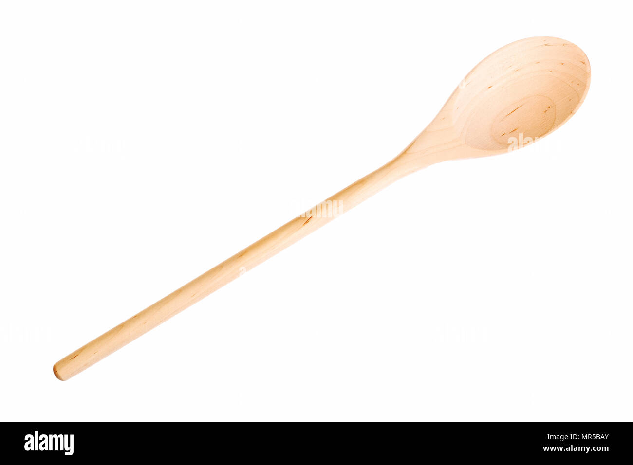Wooden spoon isolated on white background Stock Photo - Alamy