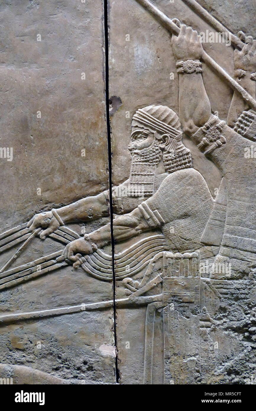 ashurbanipal hunting lions relief