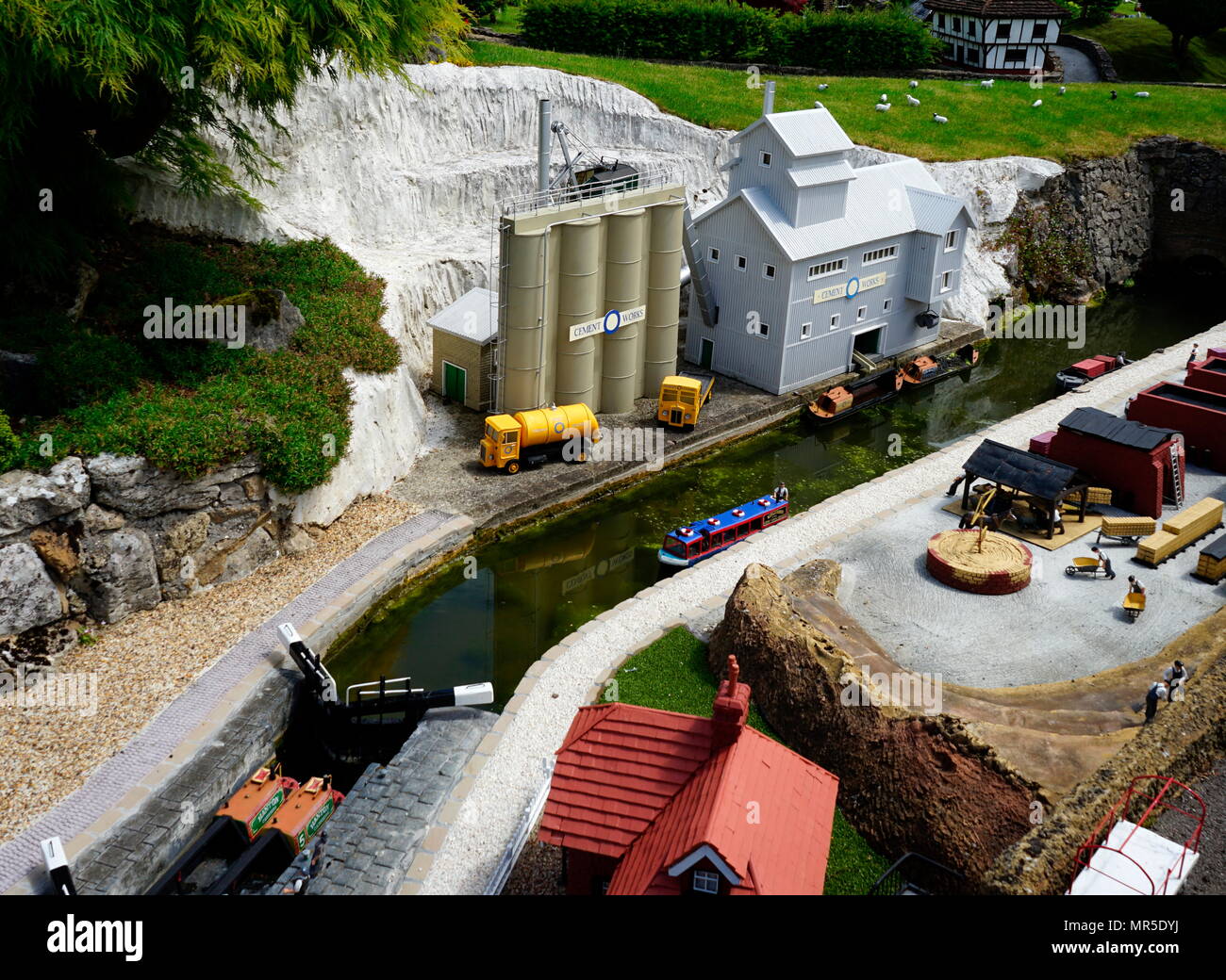 Cement Factory, in the model village at Bekonscot, Buckinghamshire ...
