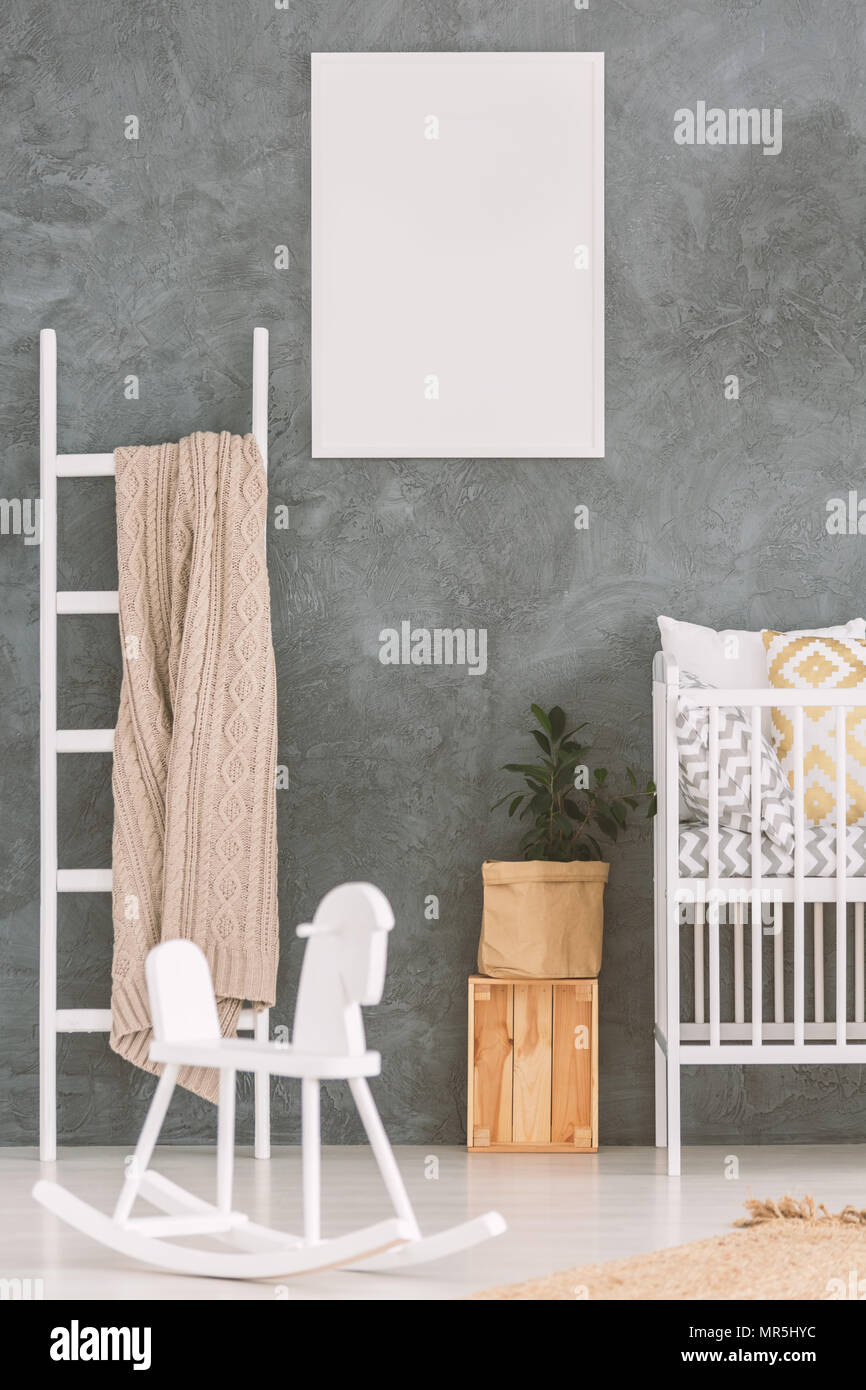 wooden rocking cot