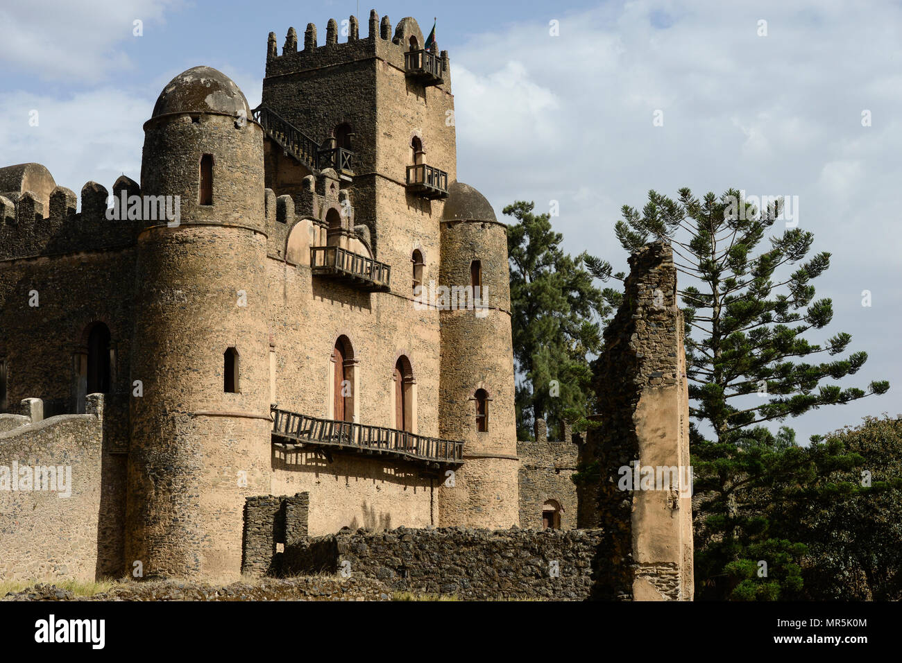 ETHIOPIA , Gondar, Fasil Ghebbi , UNESCO heritage world site, fort and palace of King Fasiledas